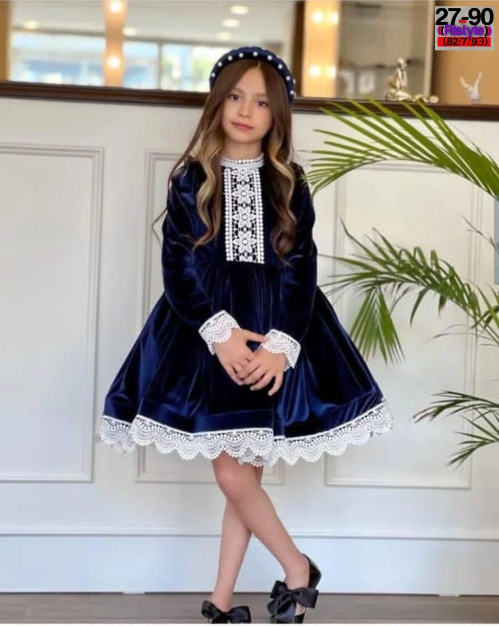 платье для девочки,бархатное платье для девочки,платье бархатное для девочки sp0167 (синий),платье для девочки из бархата,платье для девочки темно-синее из бархата