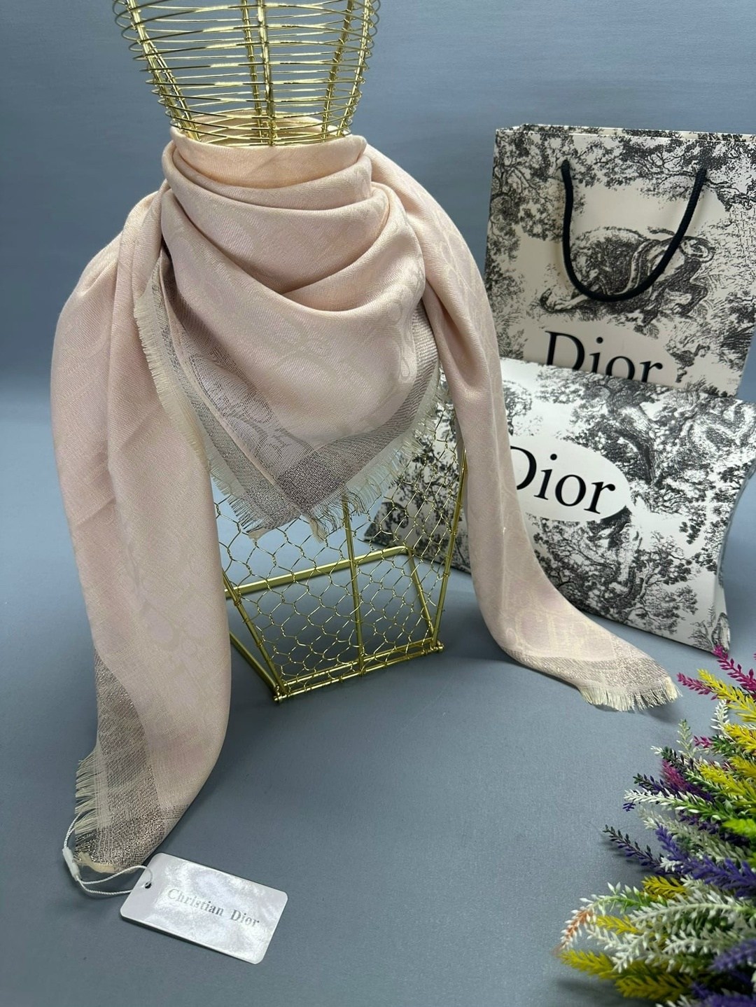 палантин платок,брендовый платок,платок dior,шарф женский платок,кашемировый платок