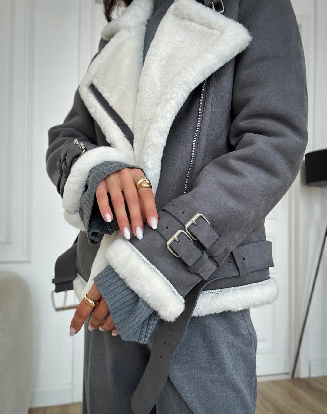 дубленка авиатор,дубленка,короткая дубленка авиатор,женская дубленка,дубленка авиатор зимняя короткая jladinuo