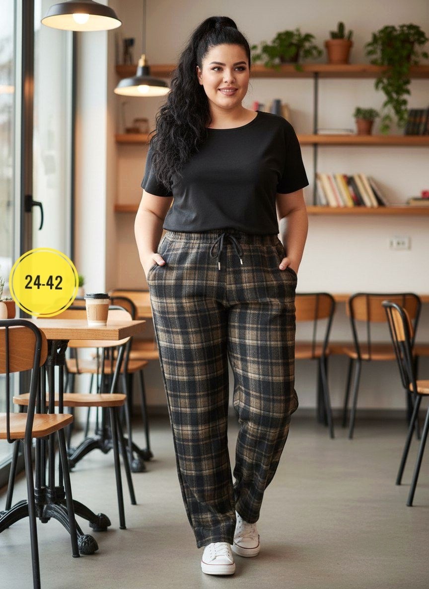 брюки в клетку женские,брюки женские,брюки джинсы,штаны в клетку,брюки женские теплые