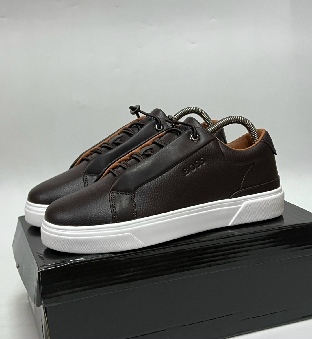 мужские кроссовки boss,кроссовки boss,,кроссовки hugo boss мужская кожаная повседневная спортивная ,кроссовка мужской