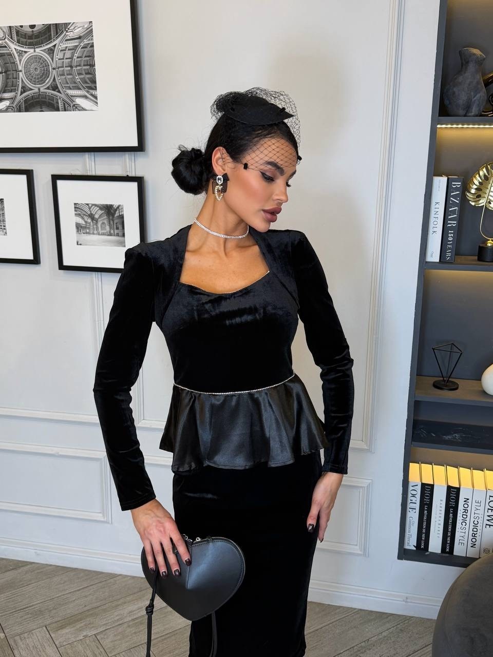 черное бархатное платье для женщин,костюм бархатный юбка,велюровый костюм с юбкой,женский костюм "мадам",элегантные женщины бархат контрастные мини -плать