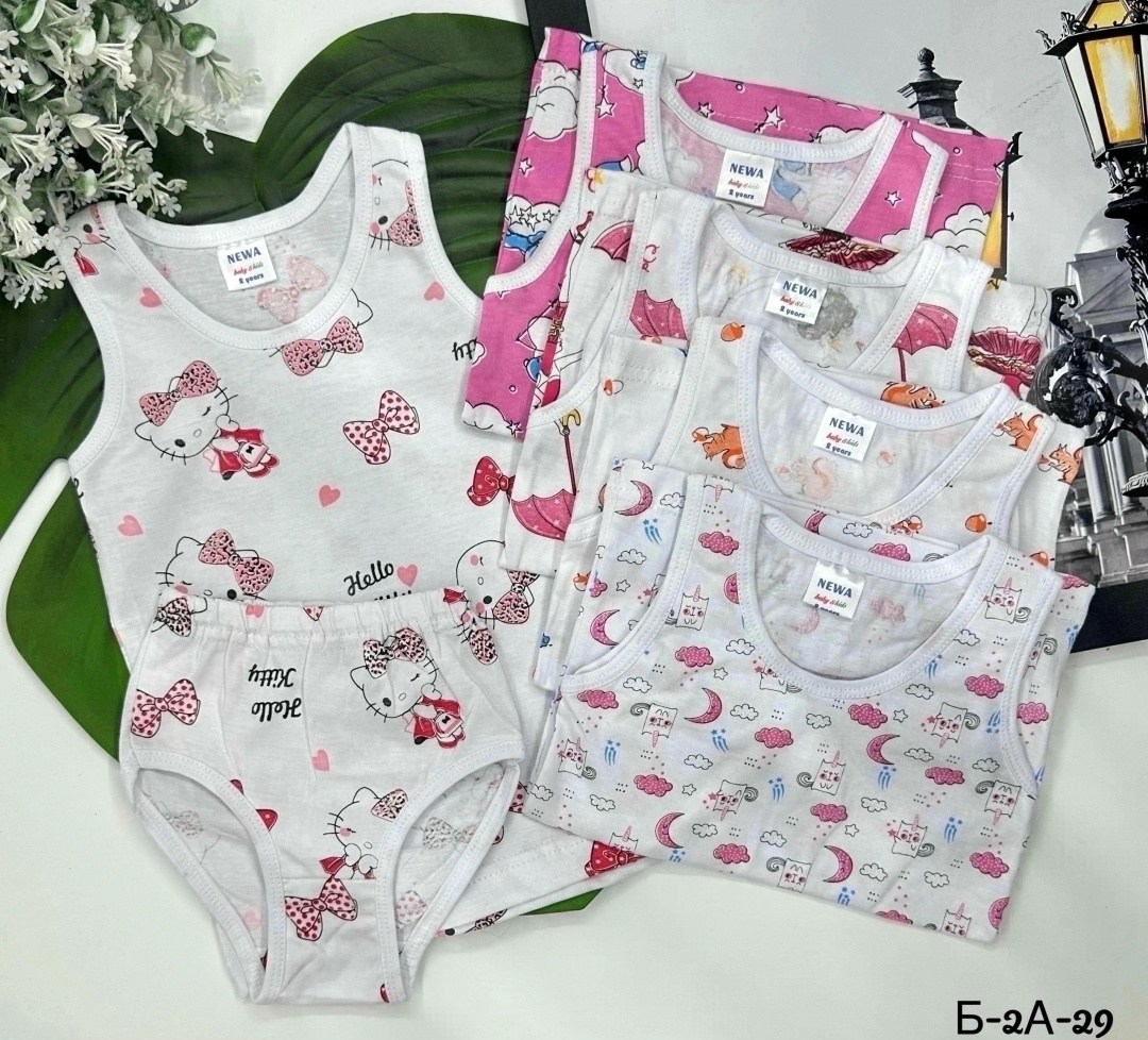 комплект нижнего белья для девочек,комплект майка трусы для девочки,детский комплект нижнего белья,нижнее белье для девочек,комплект майка трусы