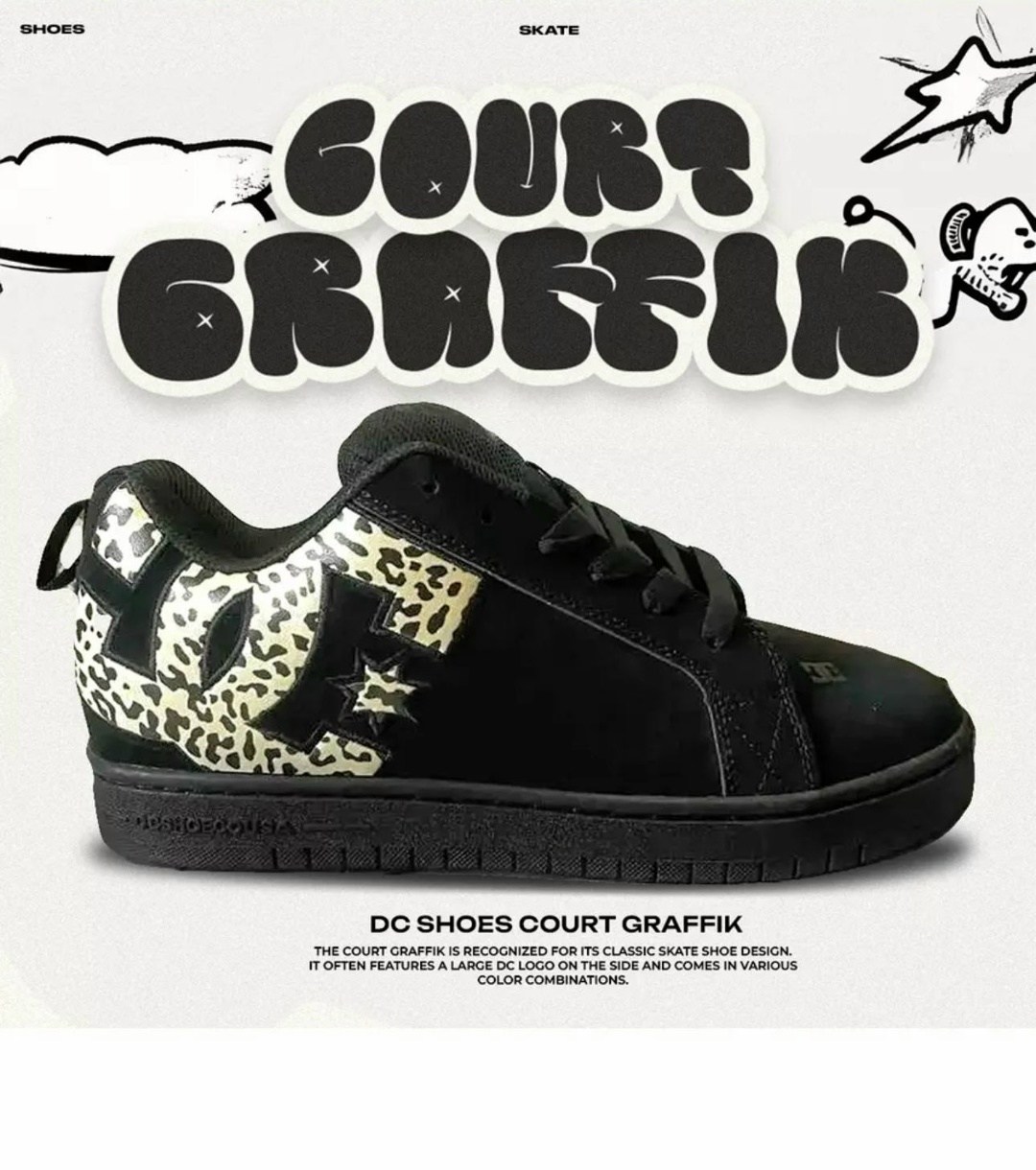 ,court graffik dc shoes,черные кроссовки,кроссовки court graffik,мужские кроссовки