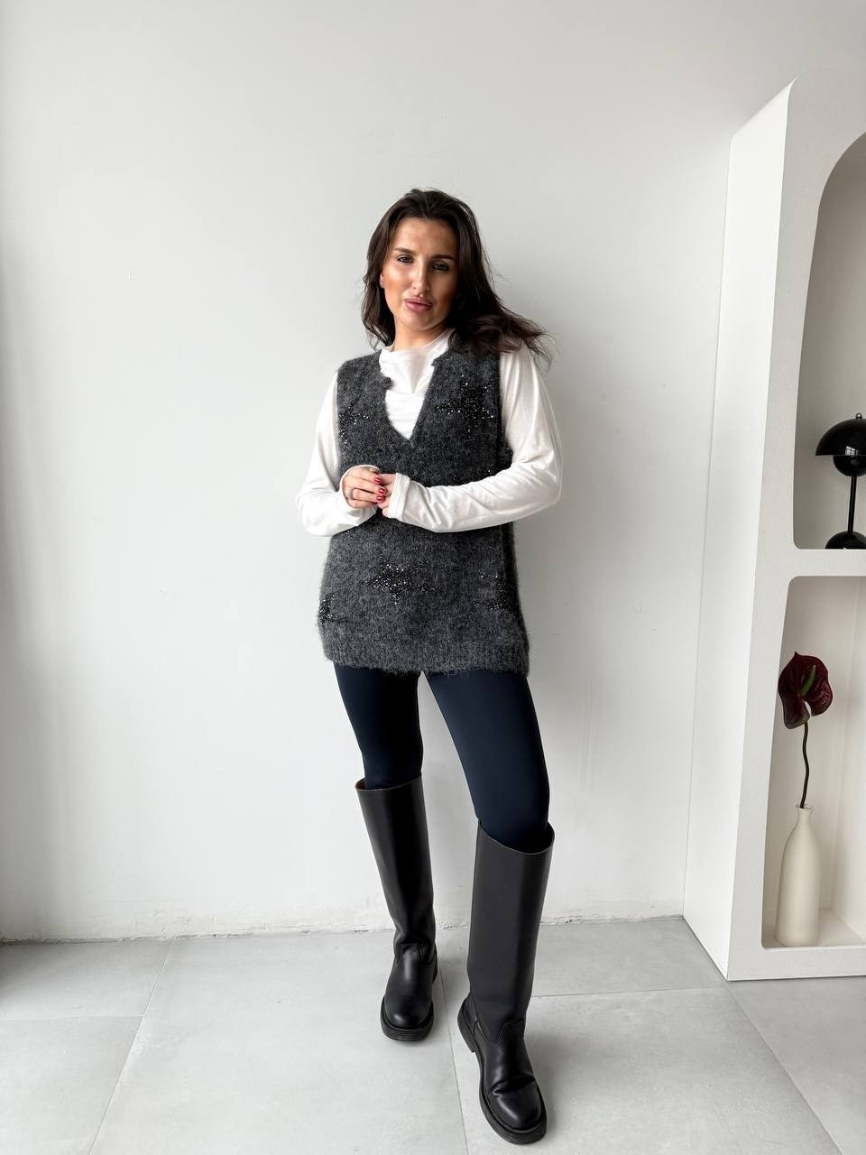 жилетка женская,жилет вязаный,жилет,жилет женский,связать жилет