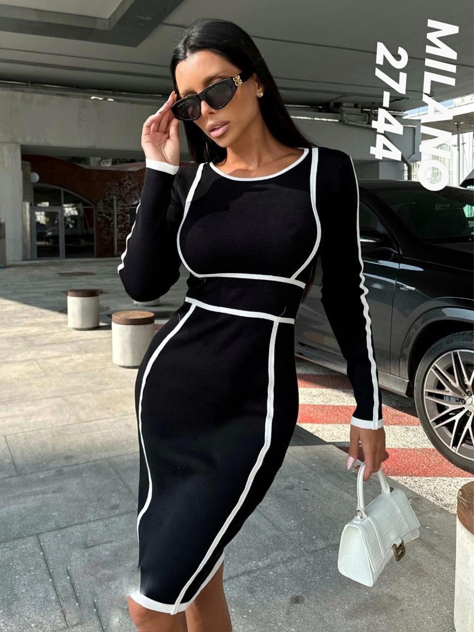 трикотажное платье,платье трикотажное черное,платье трикотажное женское,платье женское,платье женское стильное