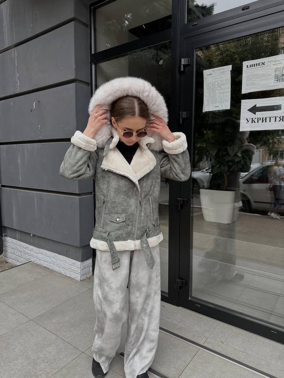 дубленка женская,дублёнка,дубленка авиатор с натуральным песцом,дубленка зимняя авиатор длинная delamax,короткая дубленка