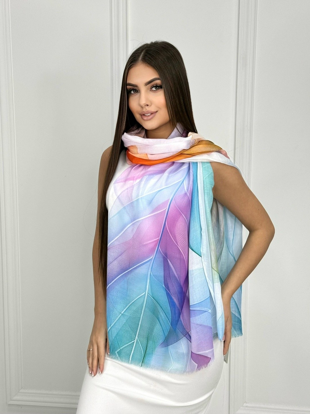 палантин женские,палантин шарф тонкий,палантин весенний,легкий палантин,палантин шарф женский хлопковый тонкий