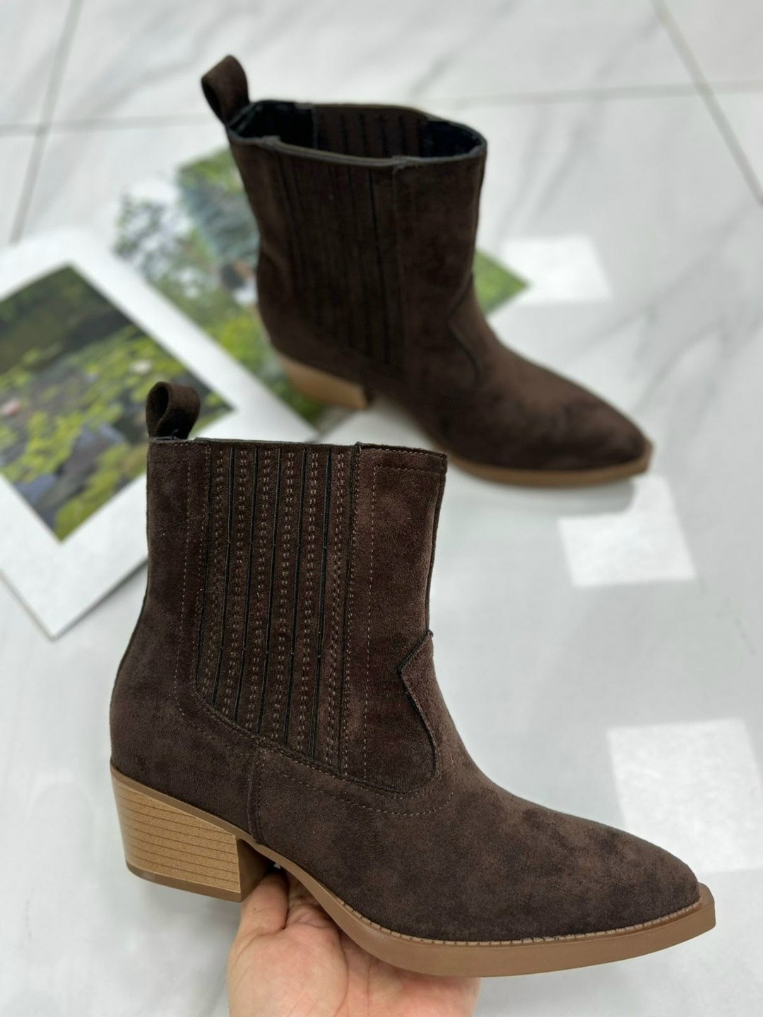 ,казаки женские,ботильоны казаки из натуральной замши araz 271360223,полусапоги,женские полусапоги