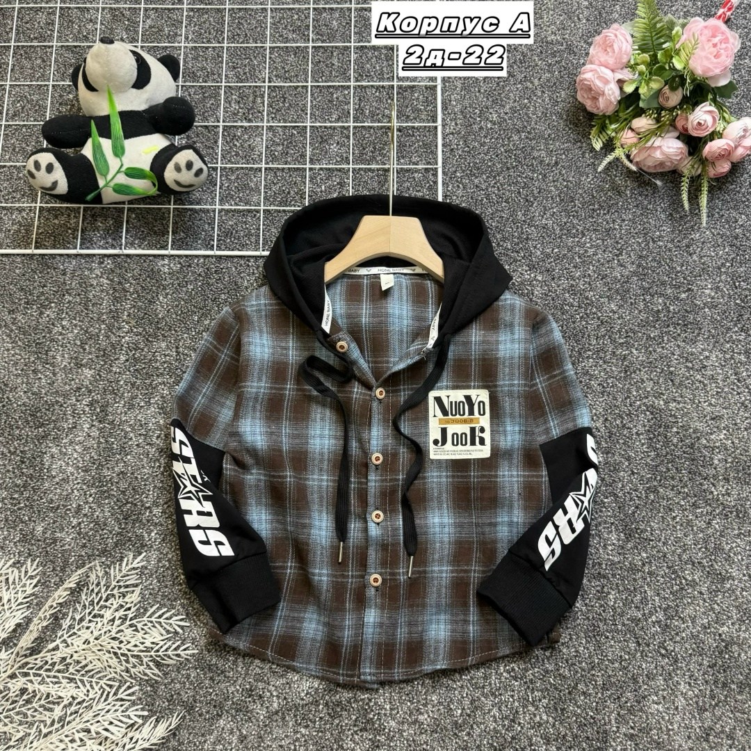 рубашка в клетку с капюшоном,рубашка для мальчика,детская рубашка,рубашка в клетку с капюшоном для мальчика,рубашка для мальчиков с капюшоном