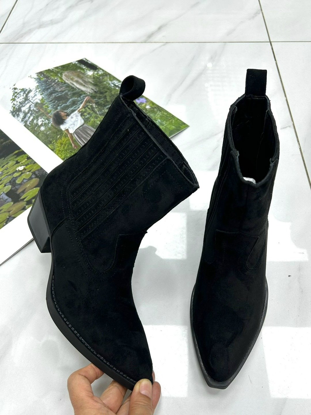 ,казаки женские,ботильоны казаки из натуральной замши araz 271360223,полусапоги,женские полусапоги