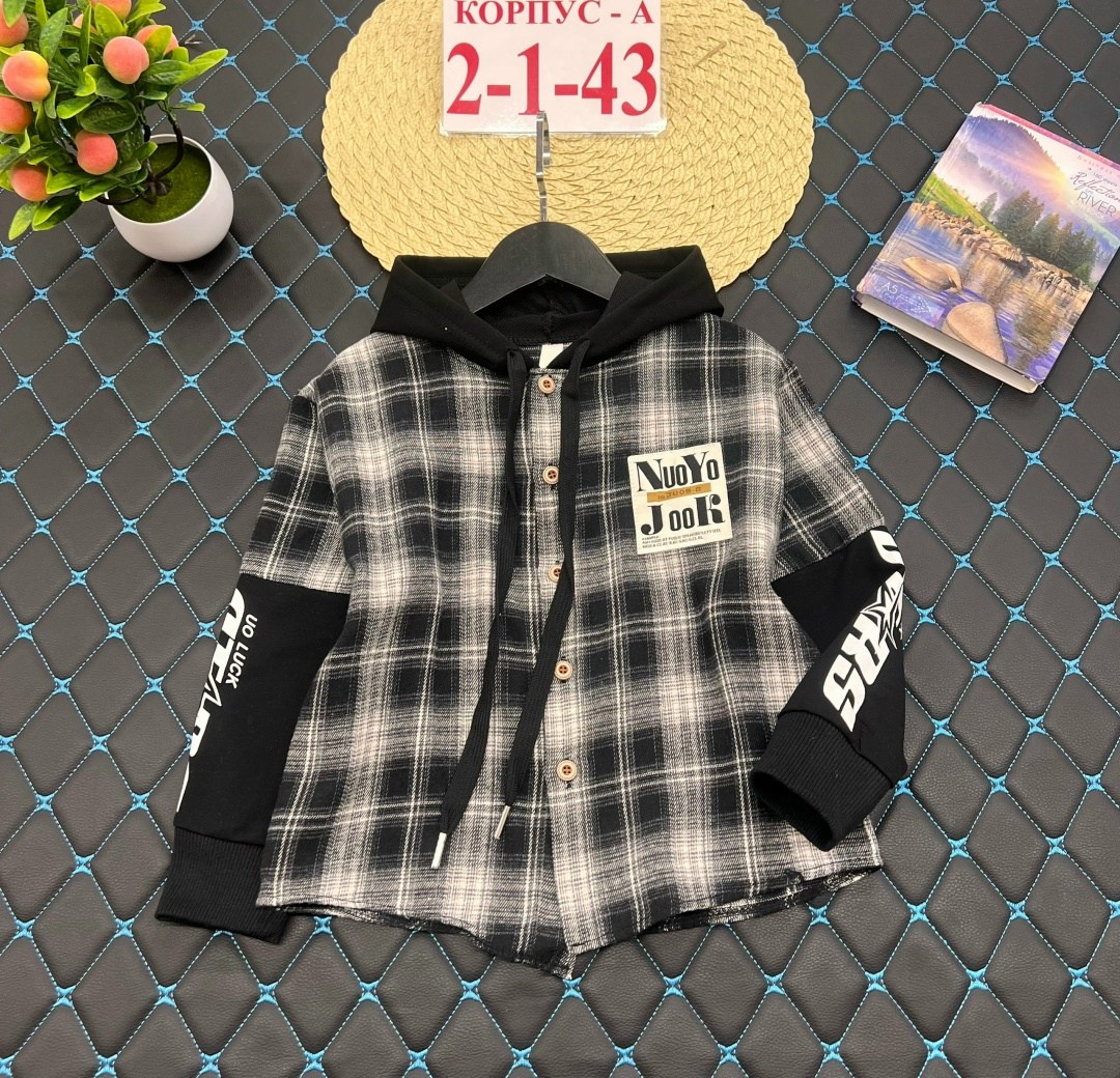 рубашка в клетку с капюшоном,рубашка с капюшоном,рубашка для мальчика,детская рубашка,рубашка