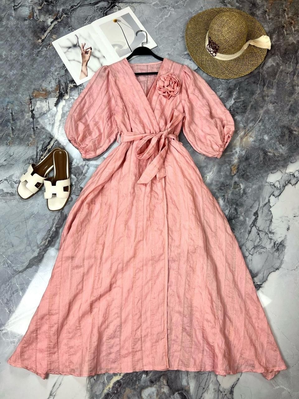 платье пудровое,платье,шелковое платье,платье вечернее,длинное платье