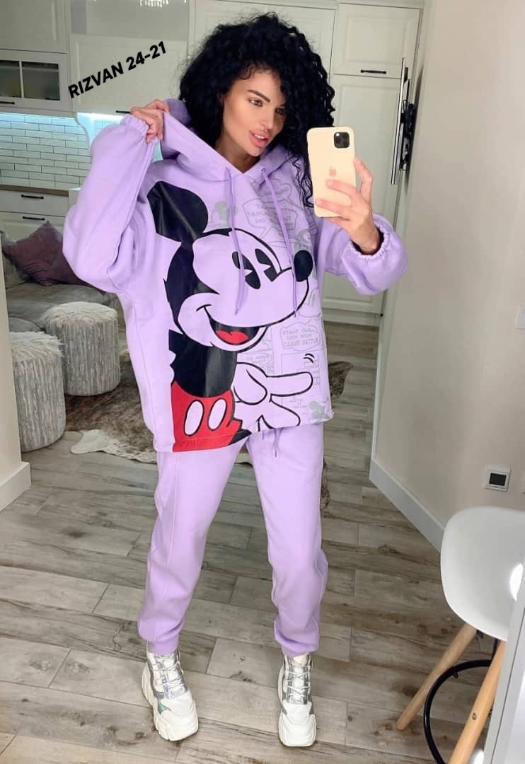 cпортивный костюм теплый,костюм женский на флисе,костюм с микимаусом женский,женский спортивный костюм на флисе,костюм на флисе
