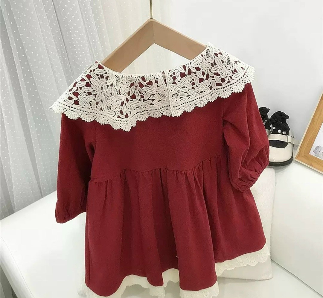 детское платье с кружевным воротником с длинным рукавом,детское платье msnynieco осень,детское платье с кружевным воротником,платье для маленьких девочек с кружевным воротником,осеннее платье для дево