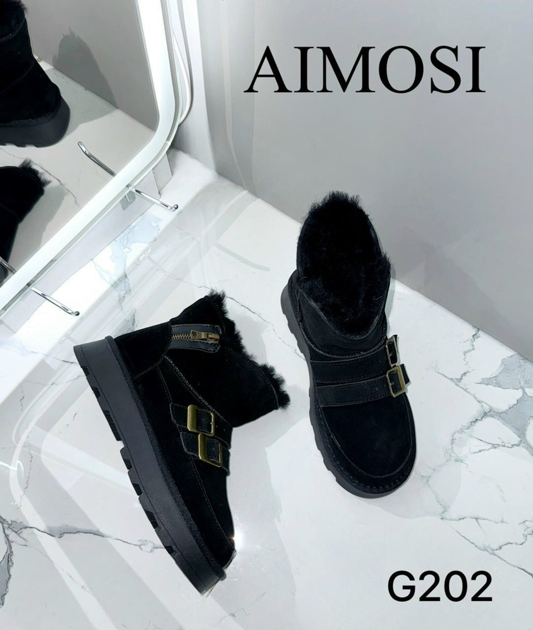 угги aimosi,,женские угги,зимняя  женская,короткие сапоги