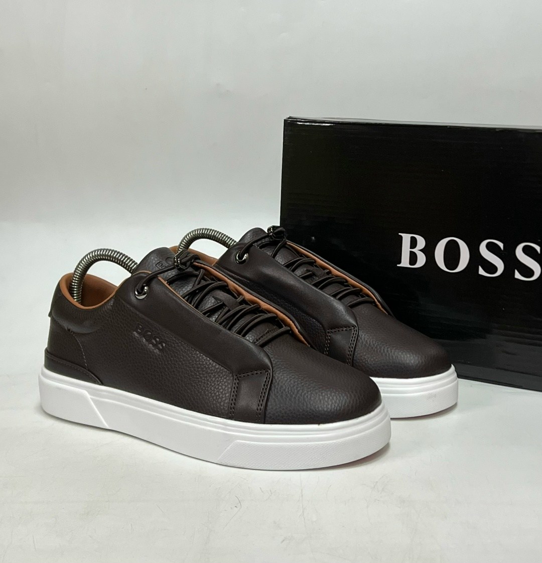 мужские кроссовки boss,кроссовки boss,,кроссовки hugo boss мужская кожаная повседневная спортивная ,кроссовка мужской