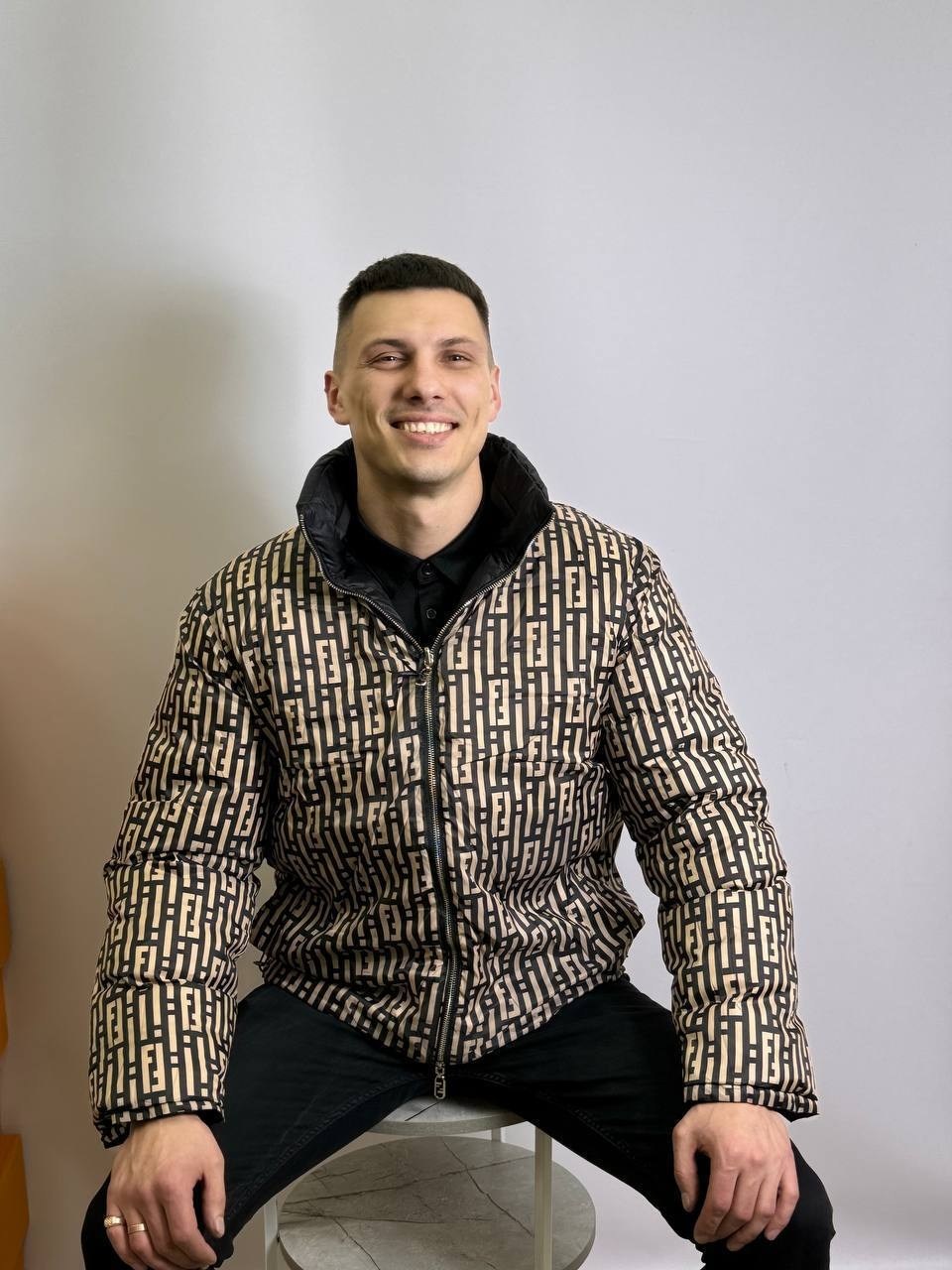 куртка fendi,куртка фенди,куртка фенди мужская,куртка стеганая,повседневная куртка