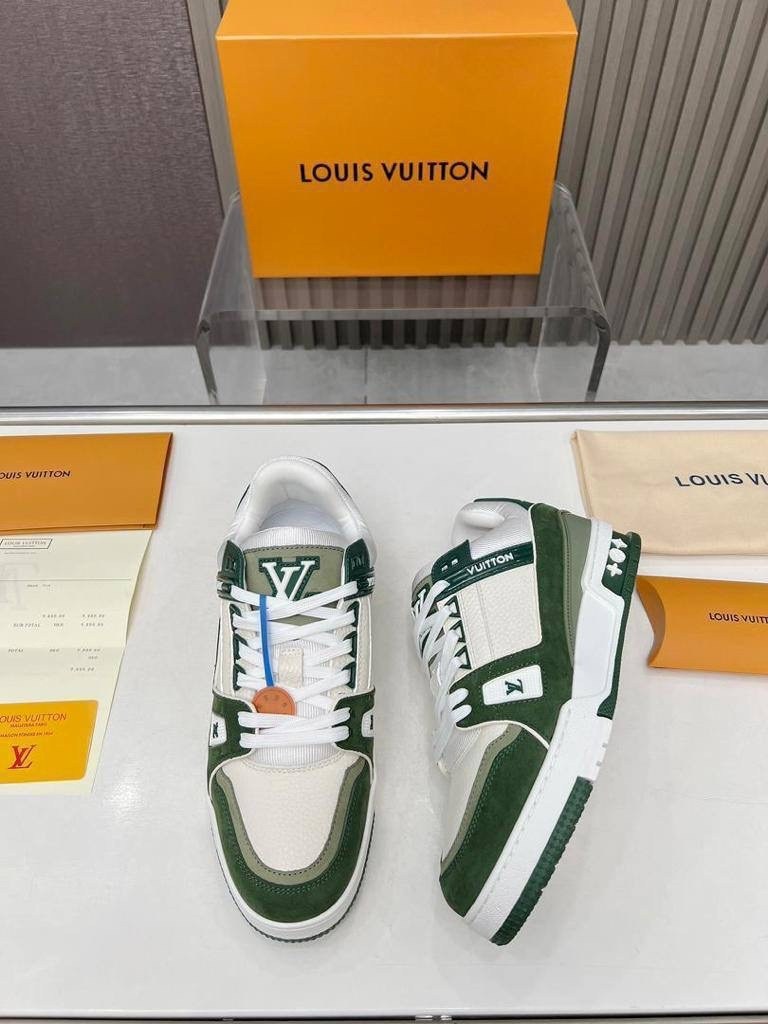 кроссовки louis vuitton,кроссовки louis vuitton trainer,кроссовки мужские louis vuitton,мужские кожаные кроссовки louis vuitton 2025 белые с зеленым,кроссовки луи виттон trainer