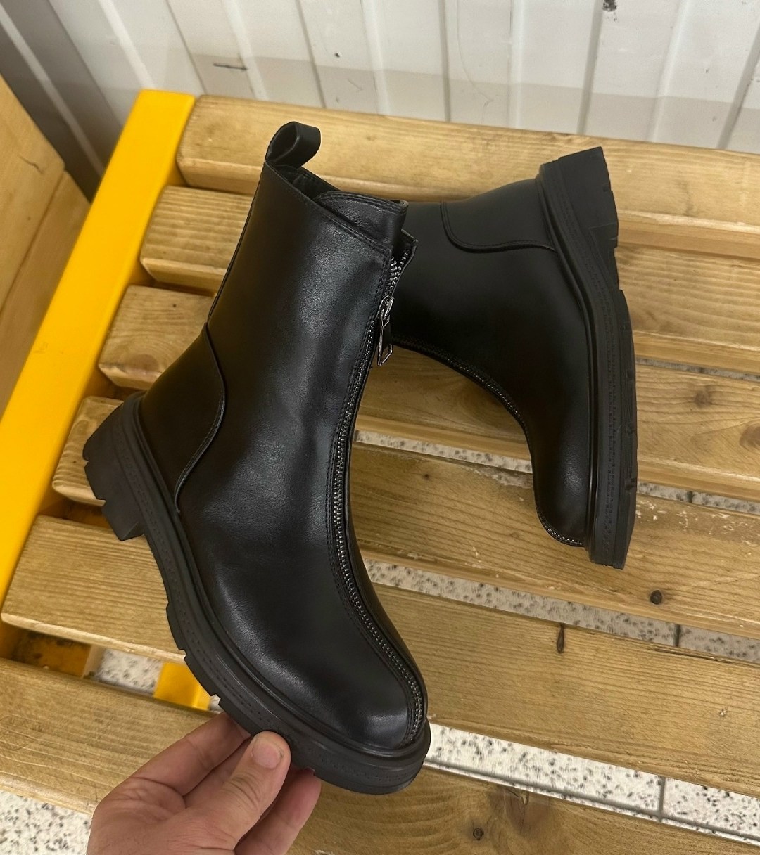 ,ботинки эко кожа, женская,женские ботинки,ботинки с молнией спереди женские