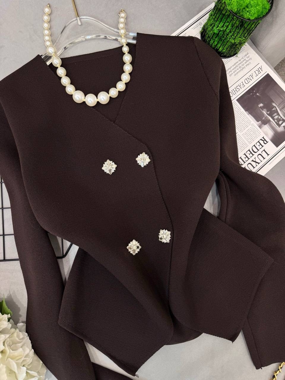 белая рубашка со стразами,стильное платье,одежда женская,платье пиджак со стразами