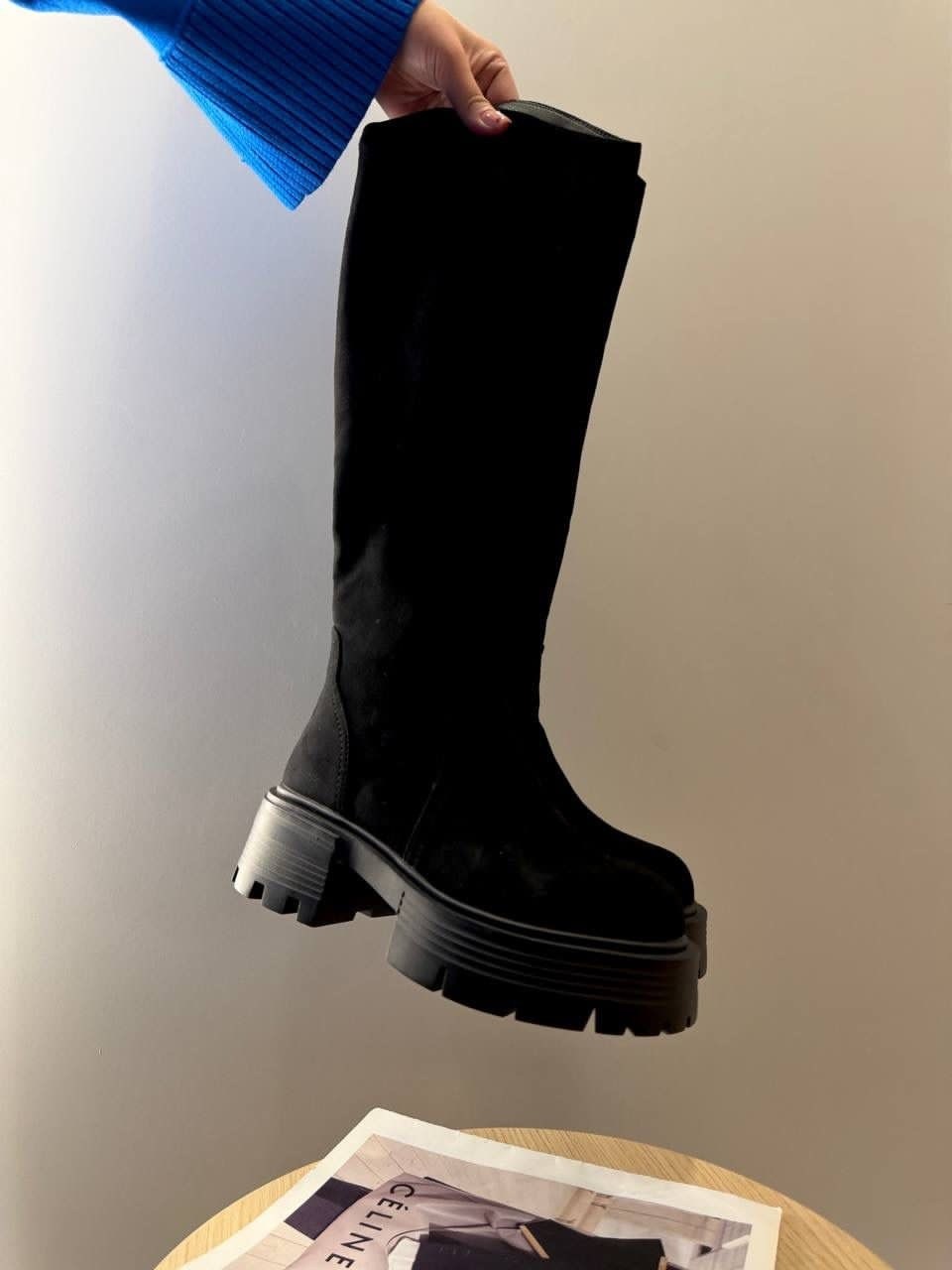 ,сапоги,демисезонные ботфорты,ботфорты замш,ботфорты