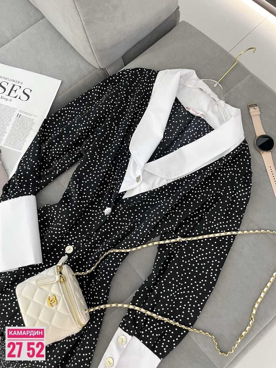 костюм с платьем женский,платье 👗,платье с воротником,женское платье,нарядное платье