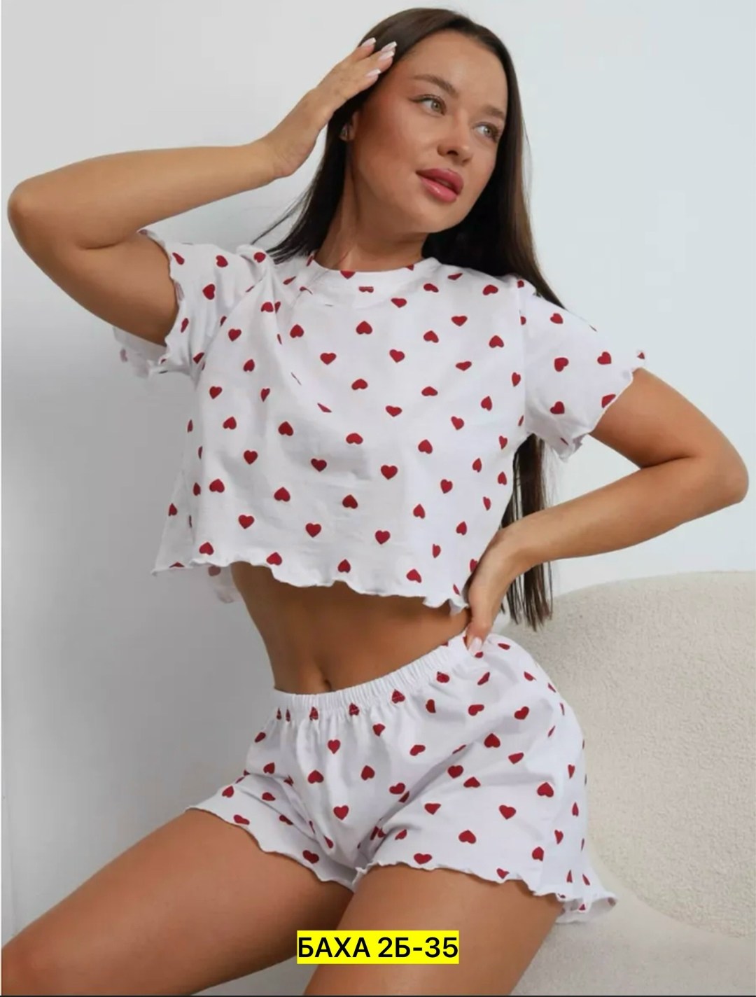 пижама женская с шортами,пижама женская,пижама с сердечками шорты и топ домашний костюм marfawomen 228012288,пижама с сердечками шорты и топ домашний костюм marfawomen,пижамы женски