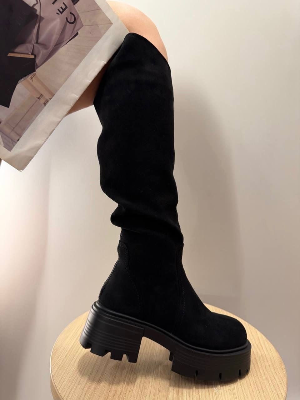 ,сапоги,демисезонные ботфорты,ботфорты замш,ботфорты