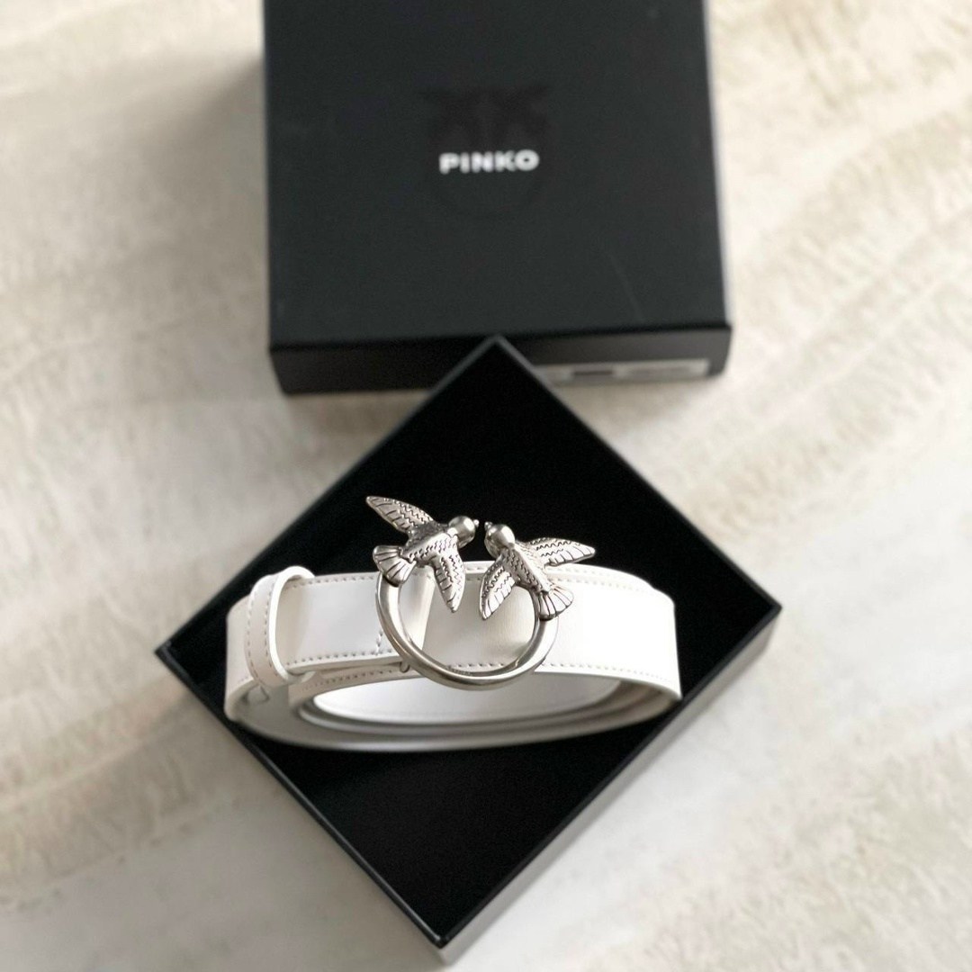 ремень женские pinko,ремень pinko,ремень женский кожаный pinko,тонкий кожаный ремень pinko love birds для женщин черный,ремень пинко черный