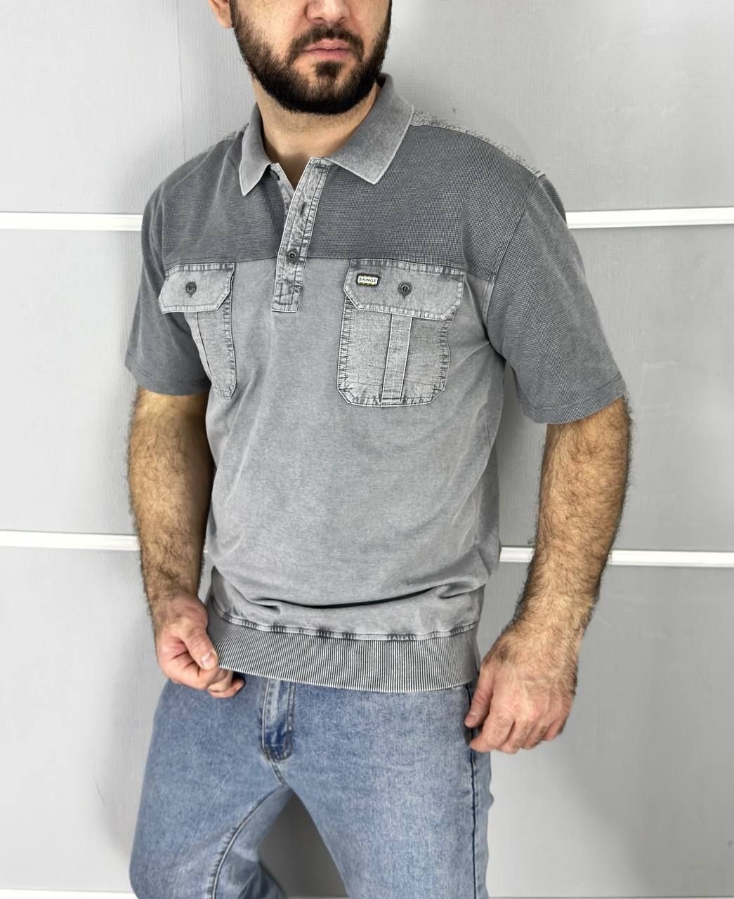 мужская футболка поло,мужская футболка,футболка мужская базовая,мужская мода,футболка серая