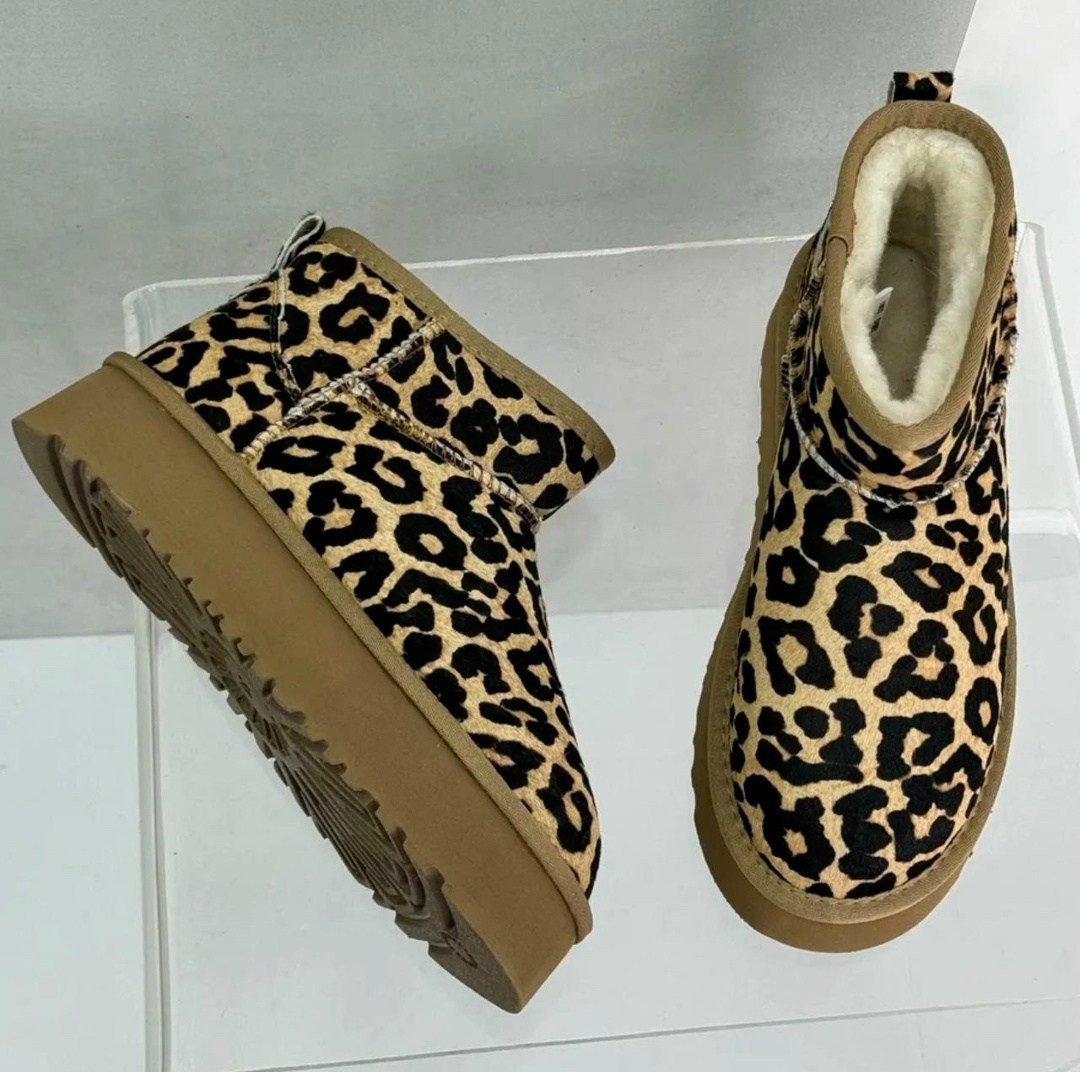 угги женские,угги леопардовые,угги леопардовые женские зимние o`shade,угги леопардовые короткие на платформе,угги