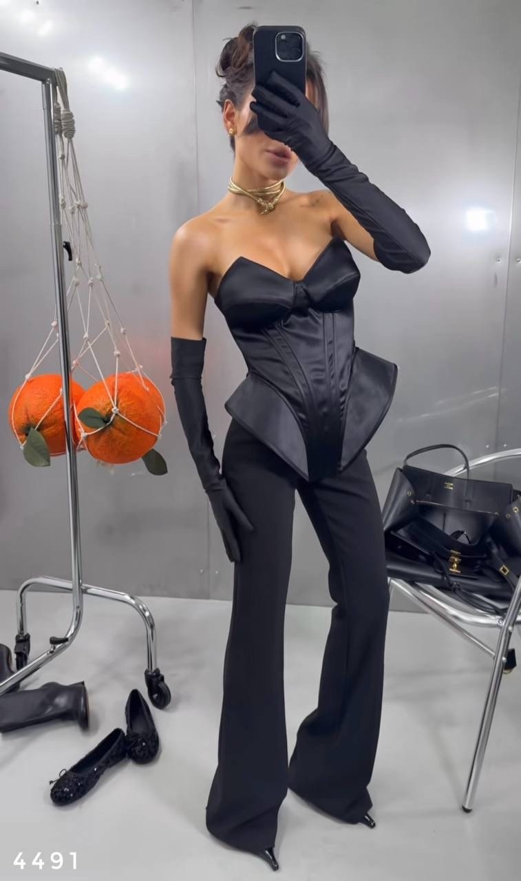 корсет,брюки клеш,брюки женские,стильные наряды