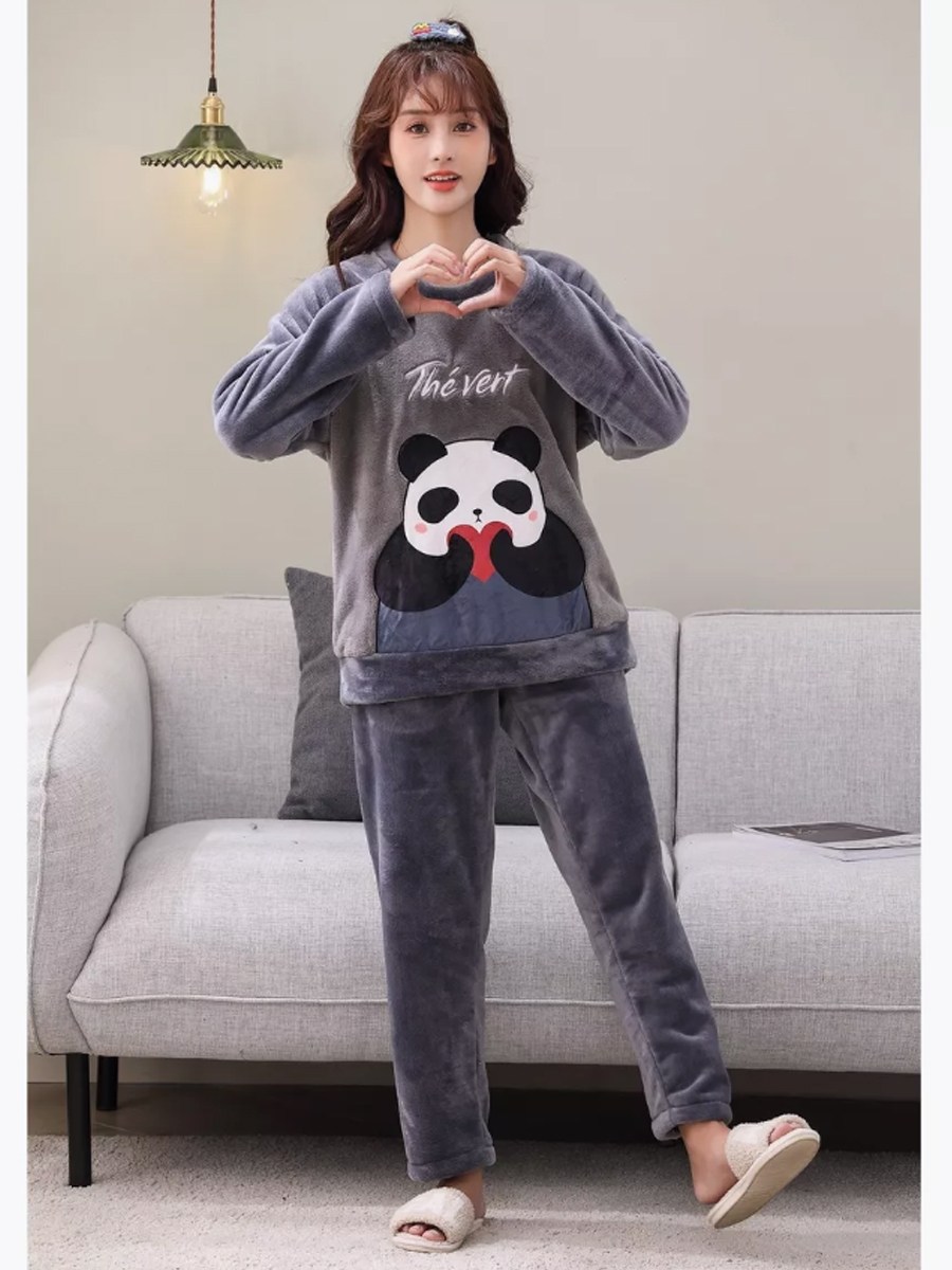 пижама для пары,теплая пижама,пижама со штанами теплая плюшевая,женская пижама,комплект пижама