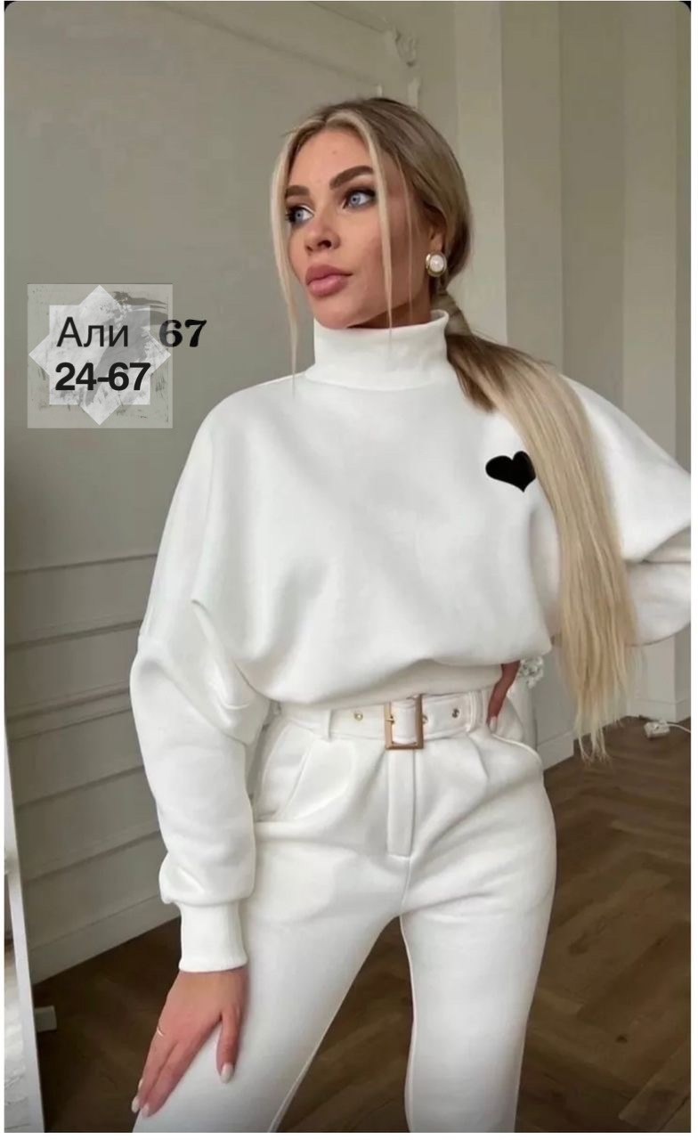 женский костюм белый,костюм с брюками теплый,костюм с брюками,спортивный костюм женский на флисе,женский костюм на флисе