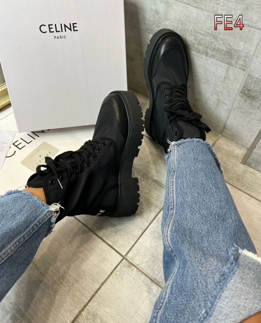 ботинки celine,,ботинки женские celine,женские ботинки,ботинки celine женские на шнуровке