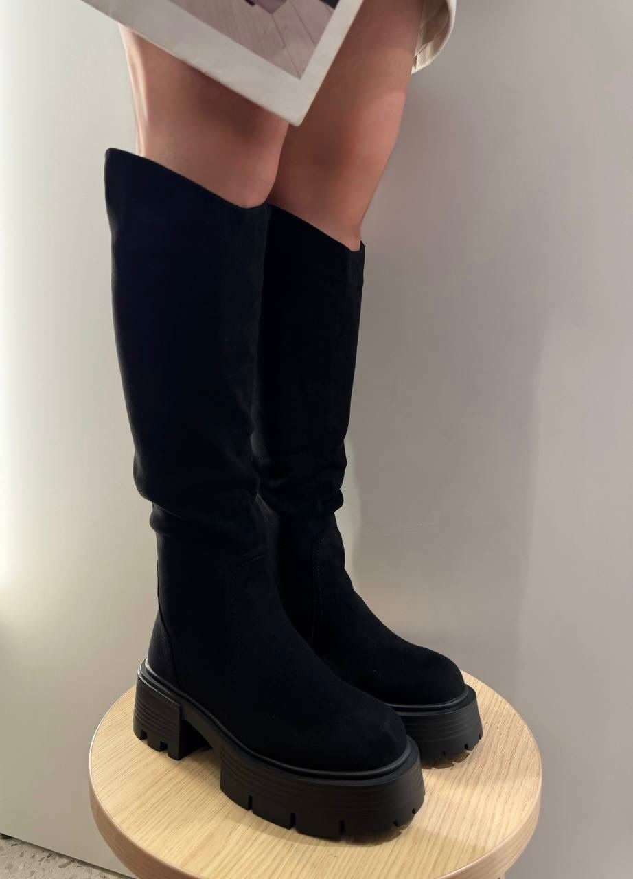 ,сапоги,демисезонные ботфорты,ботфорты замш,ботфорты