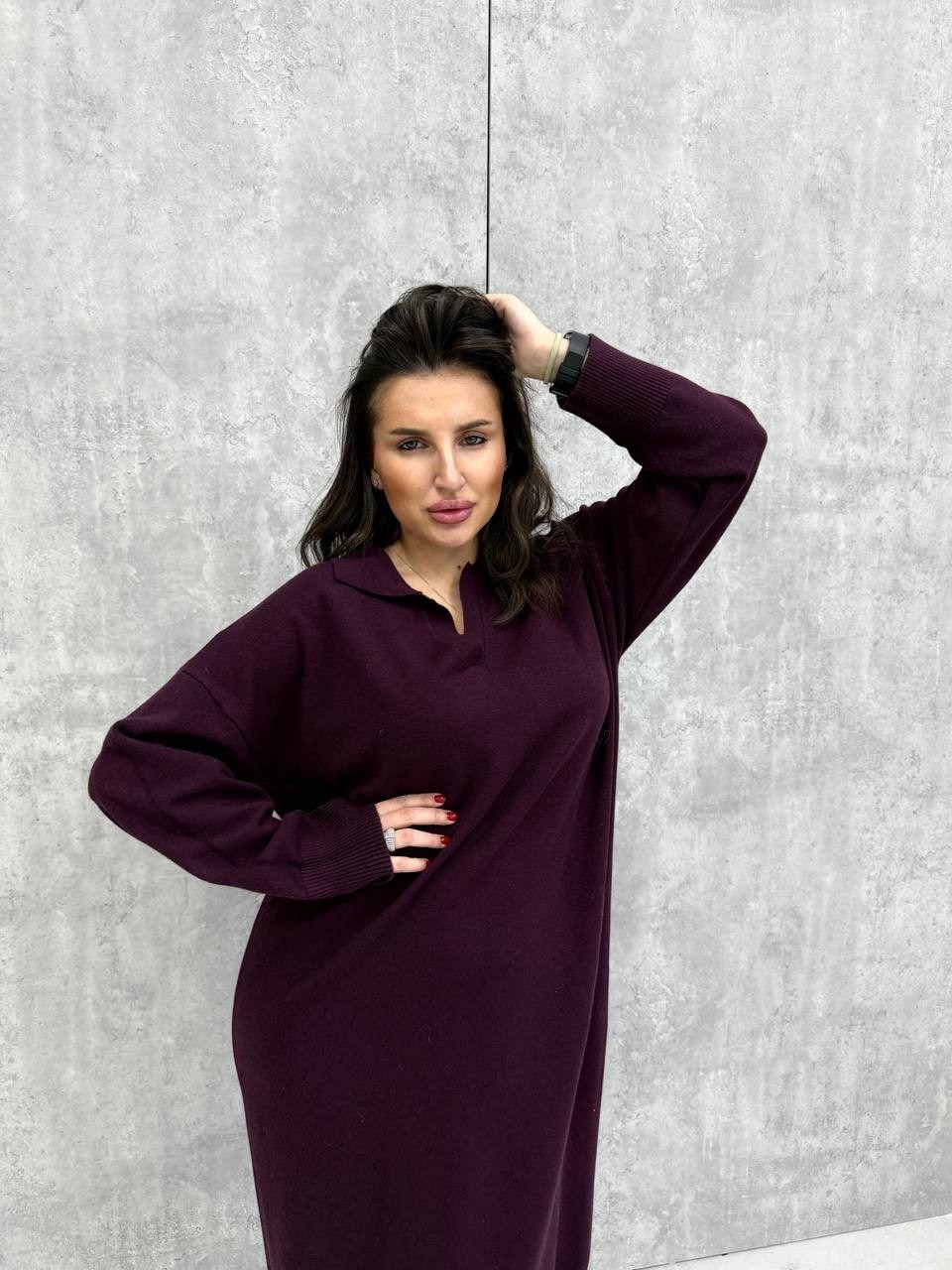 трикотажное платье,платье миди,теплое трикотажное платье,женское платье,платье свитер оверсайз теплое миди