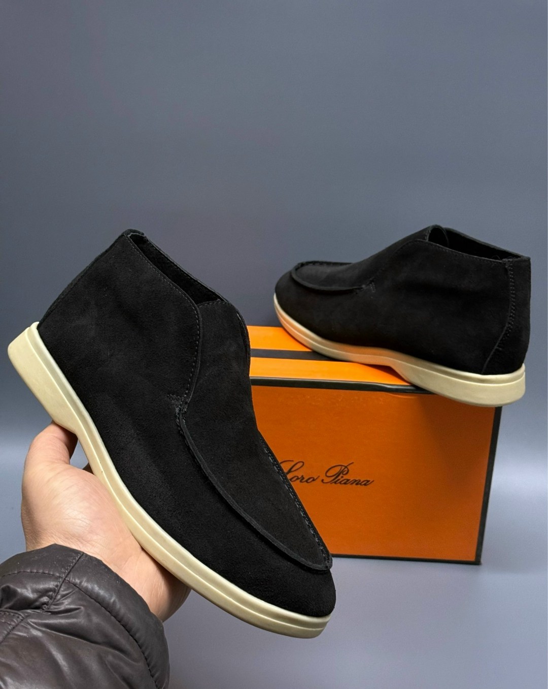 лоферы мужские замшевые лоро пиано a100005 black premium,лоферы мужские loro piana,лоферы loro piana,,лоферы мужские замшевые лоро пиано 99931 chocolate