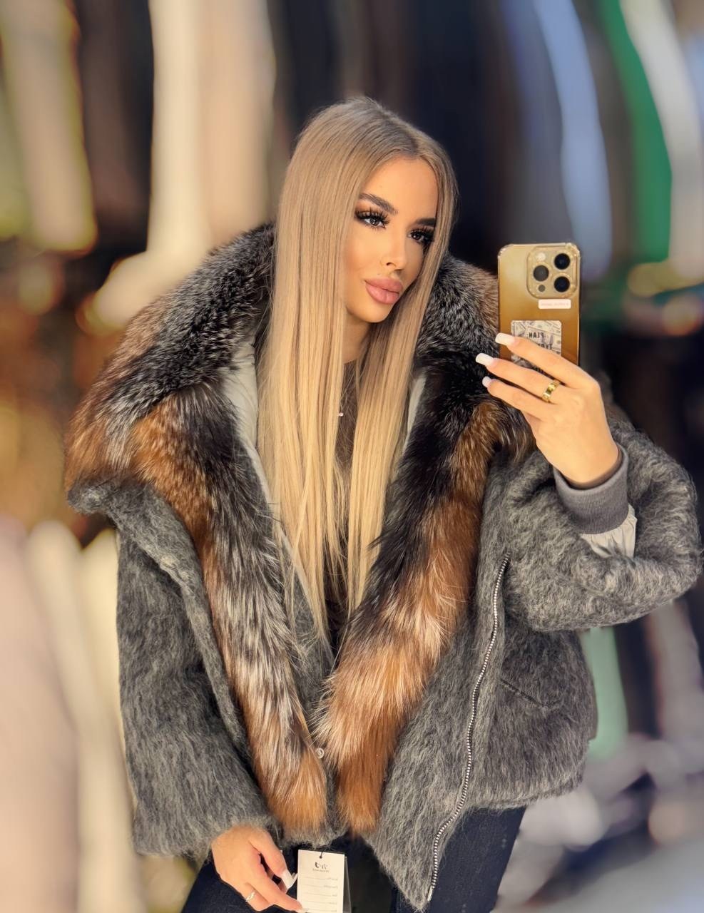 пуховики с натуральным мехом,джинсовая куртка с мехом,куртка с натуральным мехом,джинсовая куртка с мехом песца,джинсовка с мехом песца