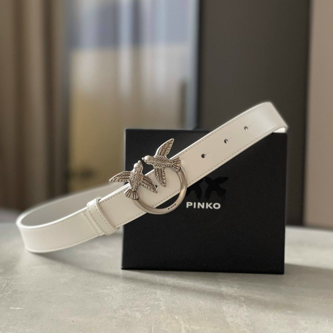ремень женские pinko,ремень pinko,ремень женский кожаный pinko,тонкий кожаный ремень pinko love birds для женщин черный,ремень пинко черный