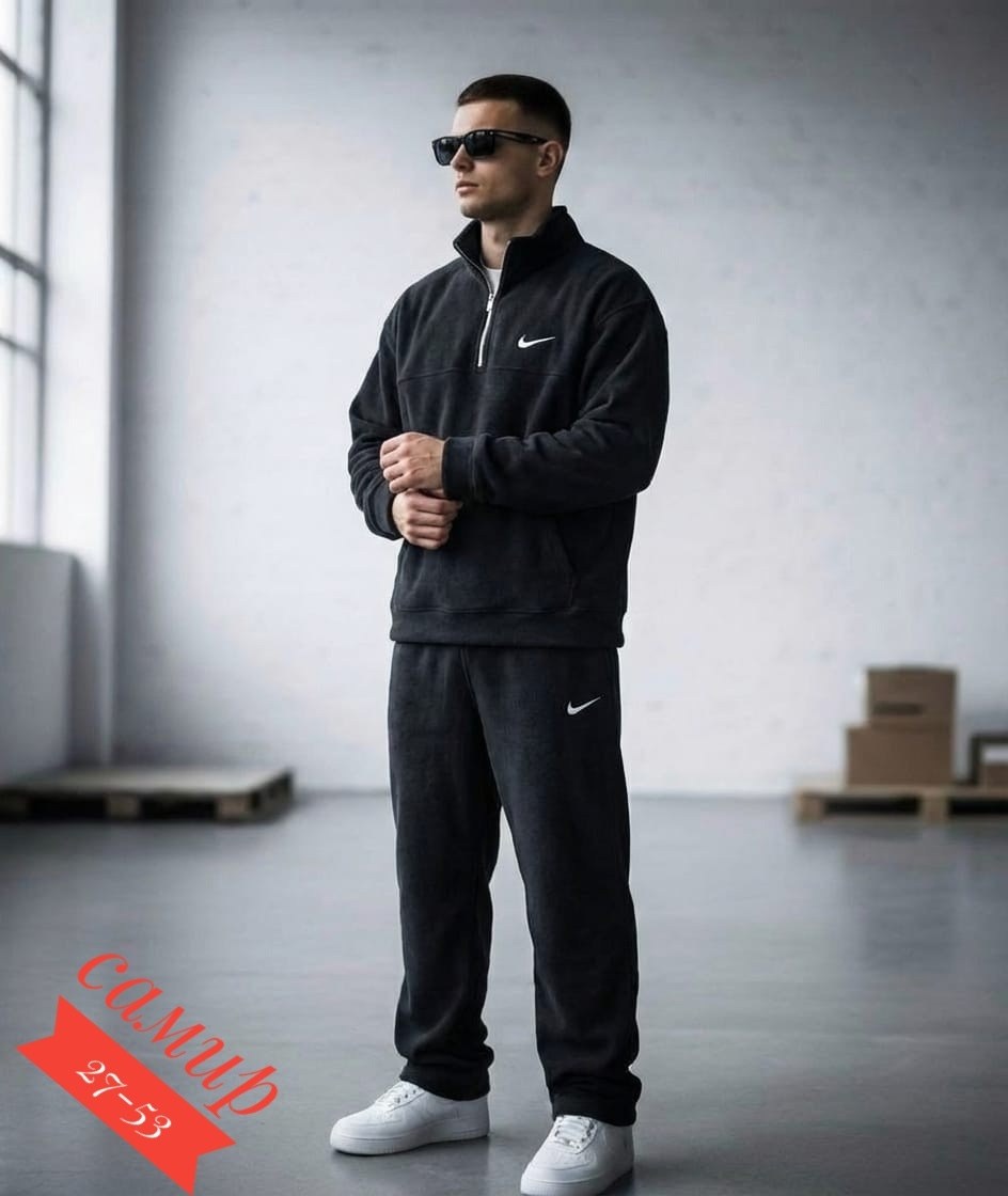 спортивный костюм nike,спортивный костюм nike на флисе,мужской зимний спортивный костюм nike на флисе чёрный с капюшоном,спортивный костюм мужской nike на флисе,мужской теплый спортивный костюм на фли