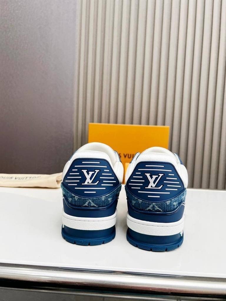 кроссовки louis vuitton мужские,louis vuitton кроссовки,кроссовки louis vuitton trainer,кожаные кроссовки louis vuitton trainer monogram - white / blue,кроссовки louis vuitton кроссовки louis vuitton