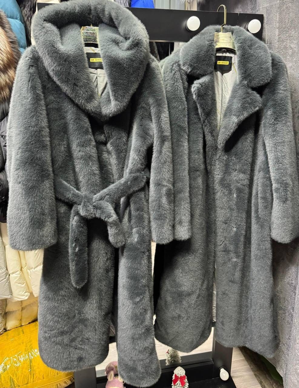 шуба искусственная длинная экомех под норку,шуба искусственная длинная экошуба ellina,шуба,белая шуба,шуба из искусственного меха