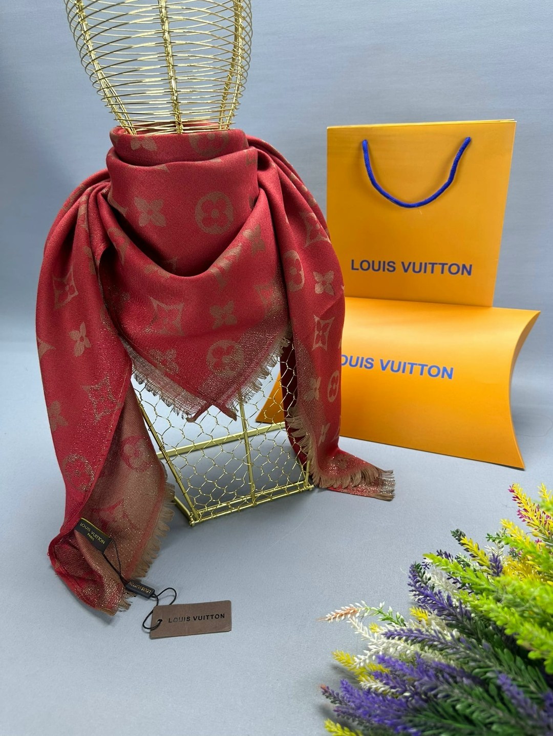 палантин платок,платок луи виттон,женские платки,платок луи витон,палантин шарф louis vuitton двосторонній