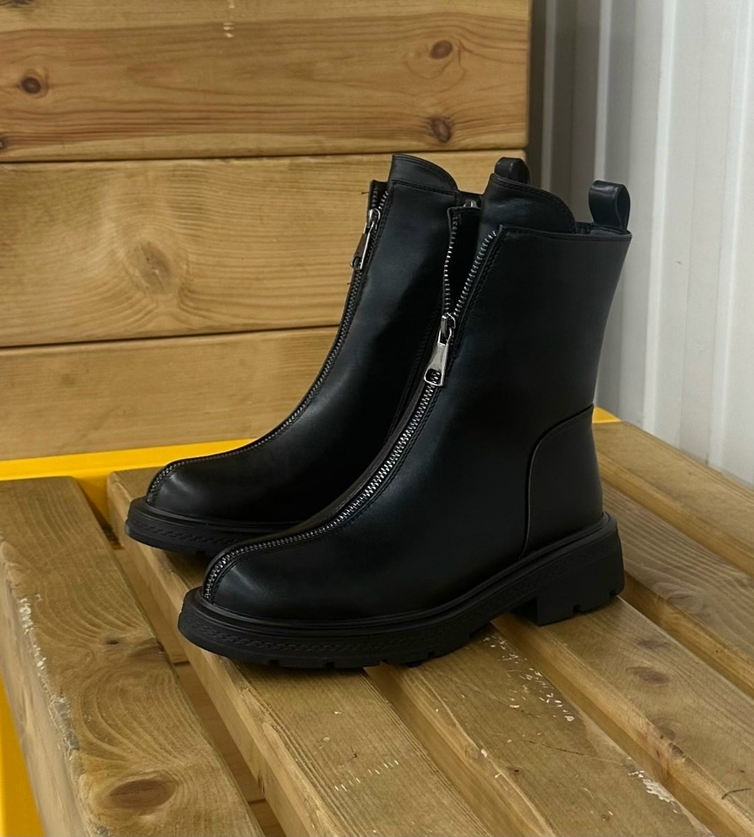 ,ботинки эко кожа, женская,женские ботинки,ботинки с молнией спереди женские