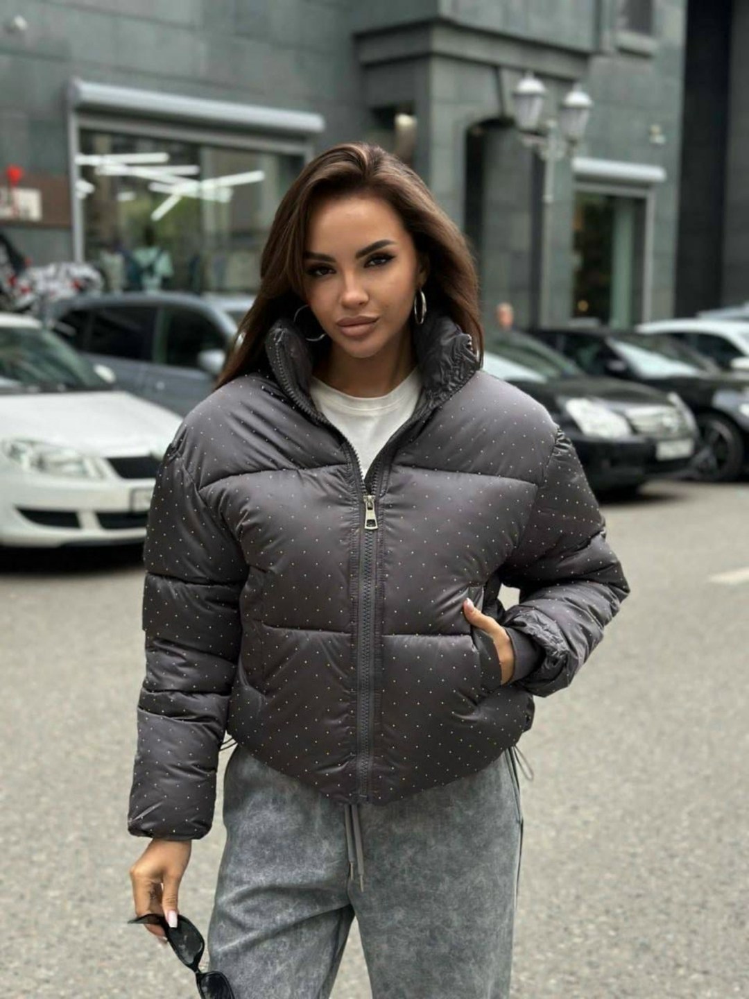 куртка женская,куртка демисезонная,куртка,куртка демисезонная черная со стразами arsstyle,куртка плащевка