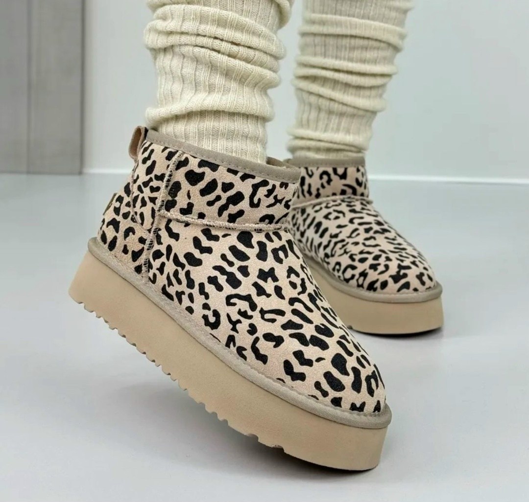 угги женские,угги леопардовые,угги леопардовые женские зимние o`shade,угги леопардовые короткие на платформе,угги