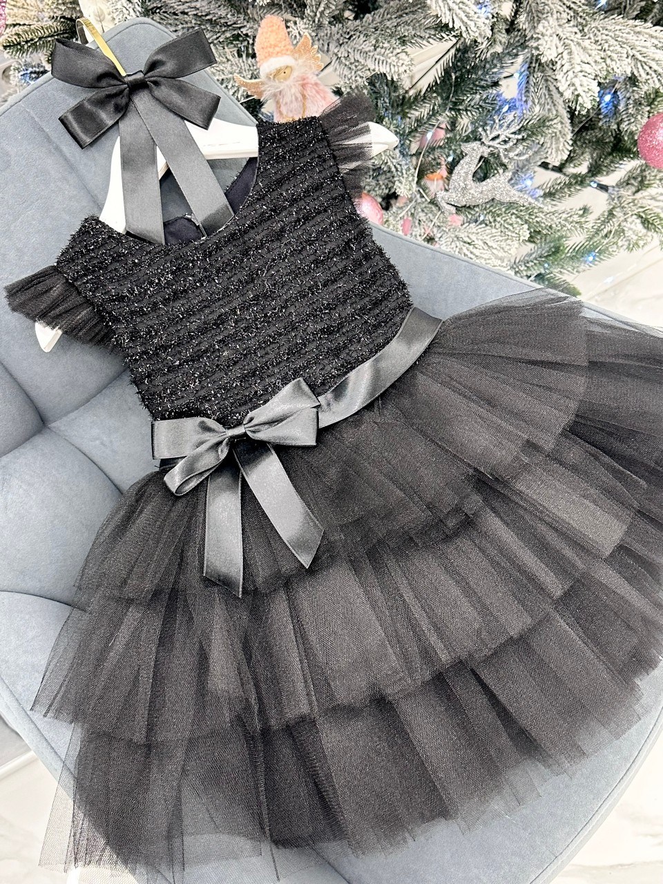 платье для девочки,платье детская,платье праздничное для девочек,пышное платье для девочки,черное платье для девочки