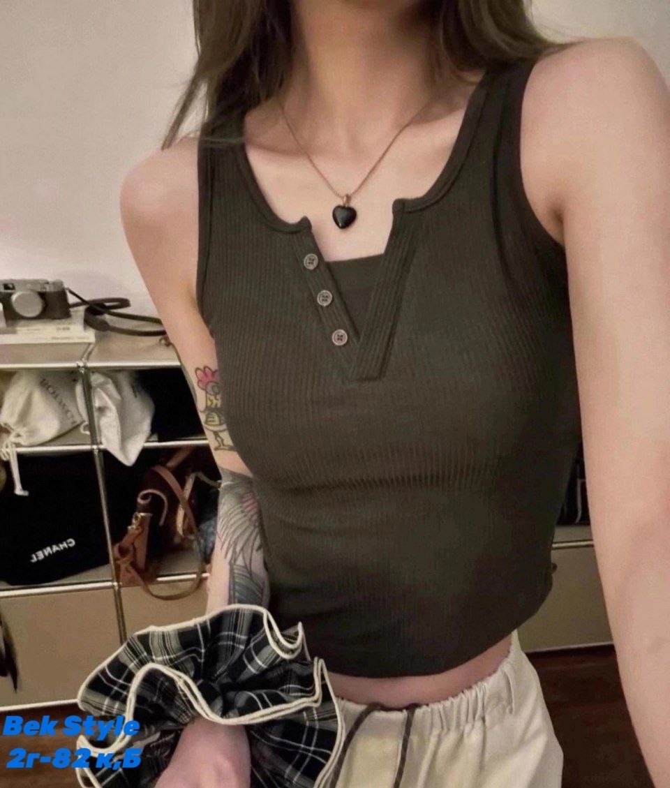 женская майка,женская трикотажная майка,женские топы,одежда в корейском стиле,модные топы